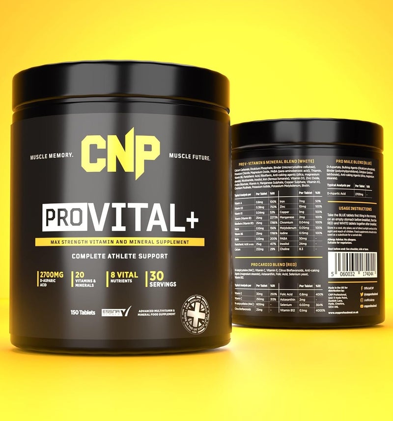 سي إن بي برو فيتال + 150 قرصًا - فيتامينات متعددة | 20 فيتامينًا ومعادن | 8 عناصر غذائية أساسية | جرعة تكفي 30 يومًا | تركيبة داعمة للرياضيين - Image 4